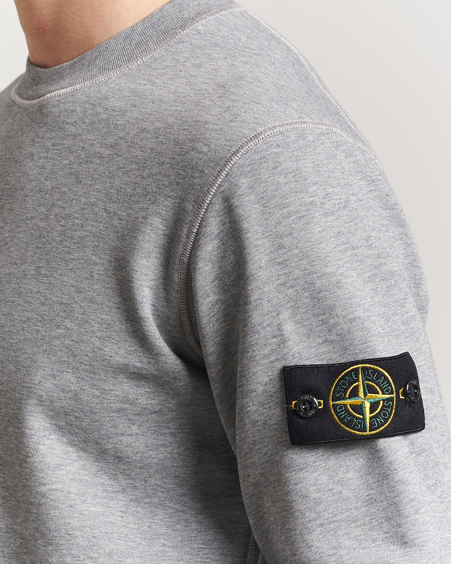 Herre | Gensere | Stone Island | Garment Dyed Fleece Sweatshirt Melange Grey