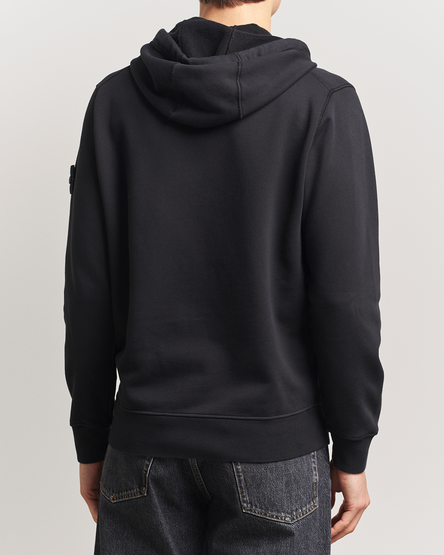 Herre | Gensere | Stone Island | Garment Dyed Fleece Full Zip Hood Black