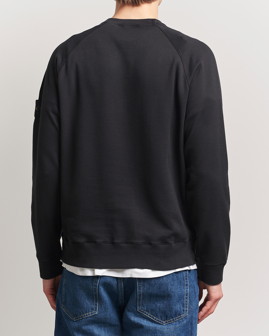 Herre | Gensere | Stone Island | Light Organic Cotton Fleece Sweatshirt Black