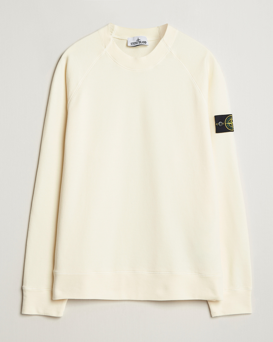 Herre | Gensere | Stone Island | Light Organic Cotton Fleece Sweatshirt Ivory