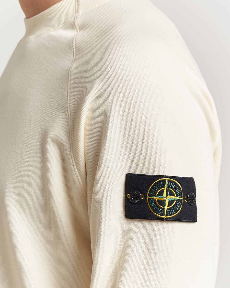 Herre | Gensere | Stone Island | Light Organic Cotton Fleece Sweatshirt Ivory