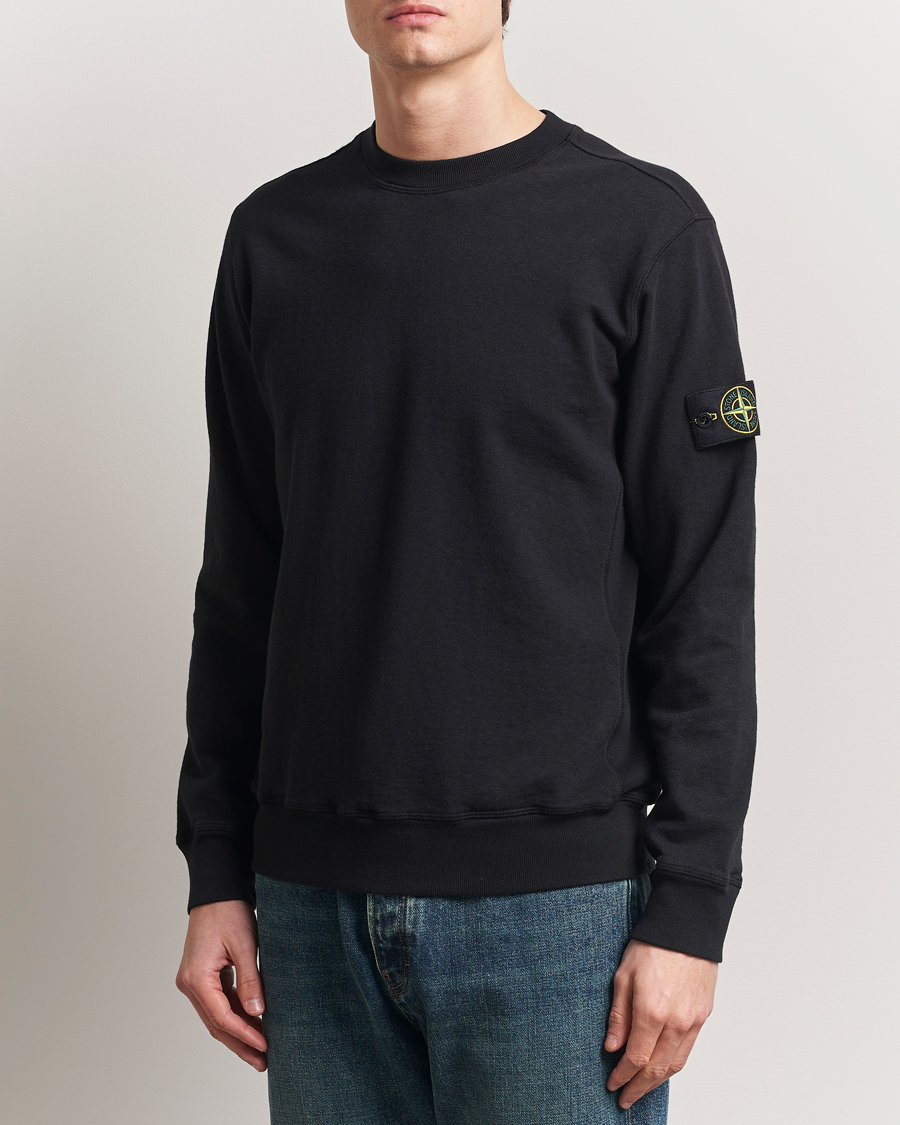 Herre | Gensere | Stone Island | Old Dyed Cotton Sweatshirt Black