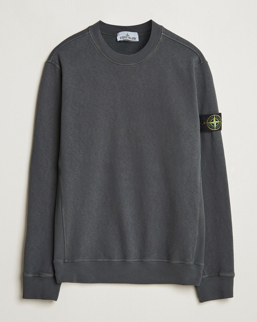 Herre | Gensere | Stone Island | Old Dyed Cotton Sweatshirt Charcoal