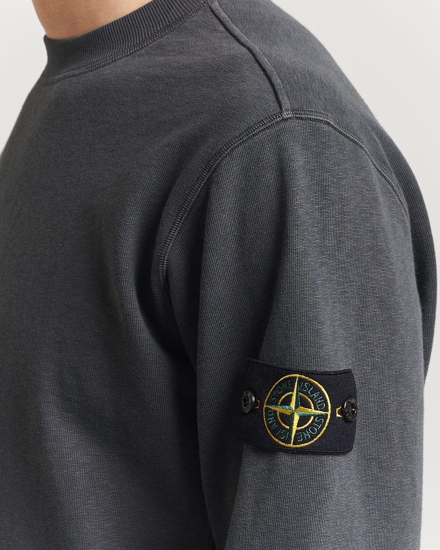 Herre | Gensere | Stone Island | Old Dyed Cotton Sweatshirt Charcoal