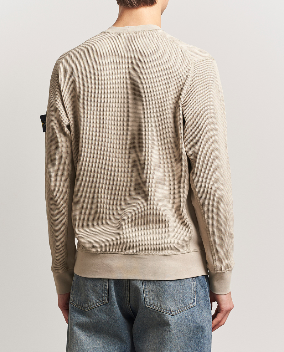 Herre | Gensere | Stone Island | Organic Cotton Waffle Fleece Sweatshirt Desert