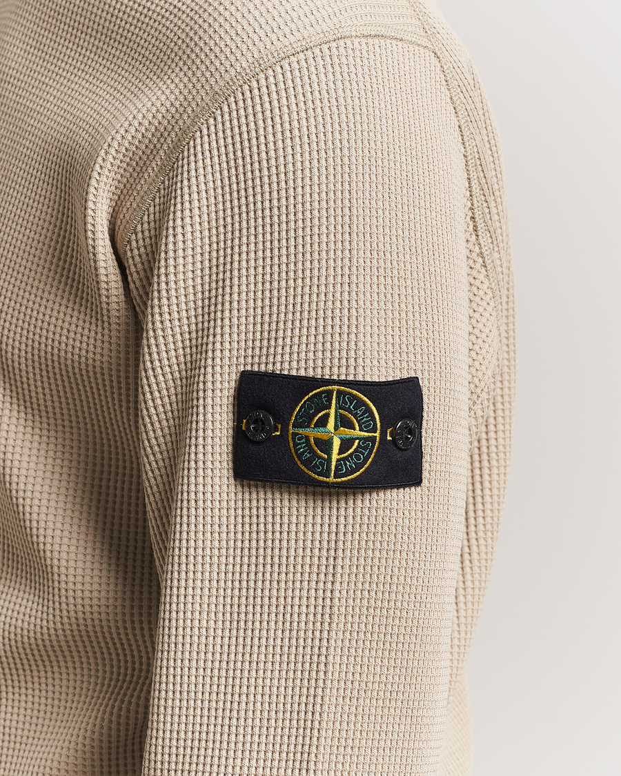 Herre | Gensere | Stone Island | Organic Cotton Waffle Fleece Sweatshirt Desert