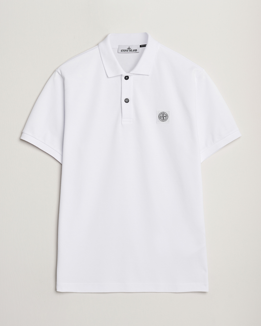 Herre | Pikéer | Stone Island | Organic Cotton Pique Polo White