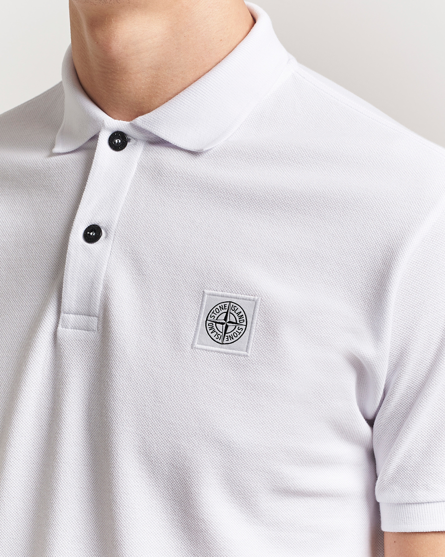 Herre | Pikéer | Stone Island | Organic Cotton Pique Polo White