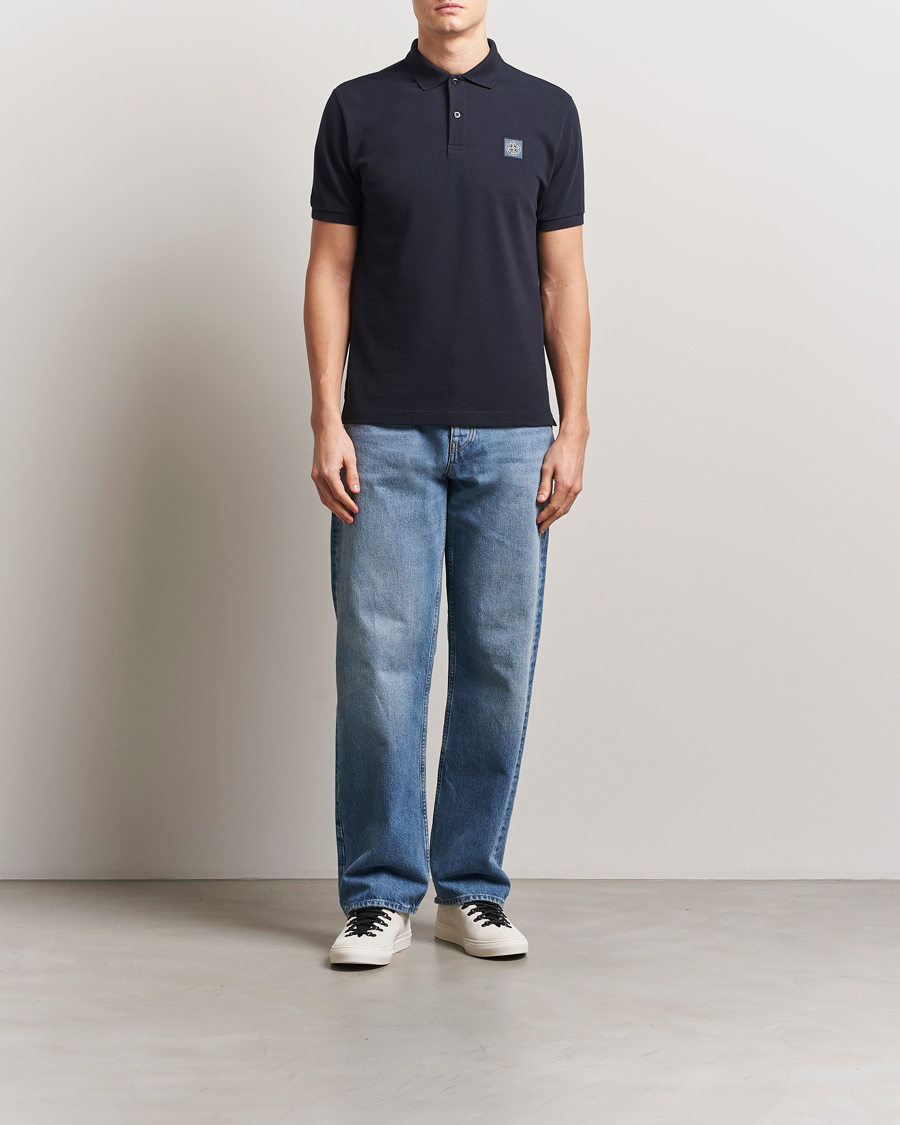 Herre | Pikéer | Stone Island | Organic Cotton Pique Polo Navy Blue