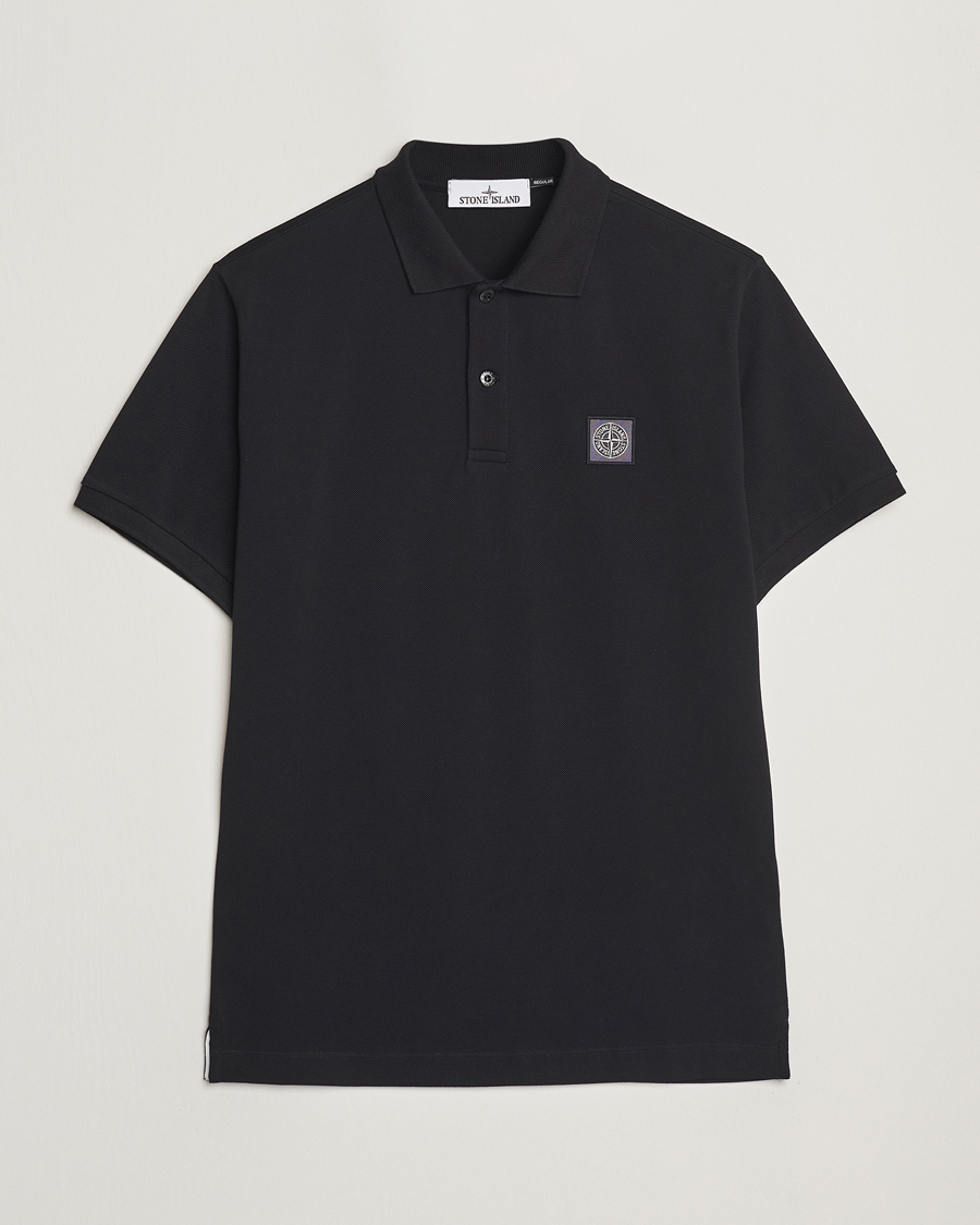 Herre | Pikéer | Stone Island | Organic Cotton Pique Polo Black
