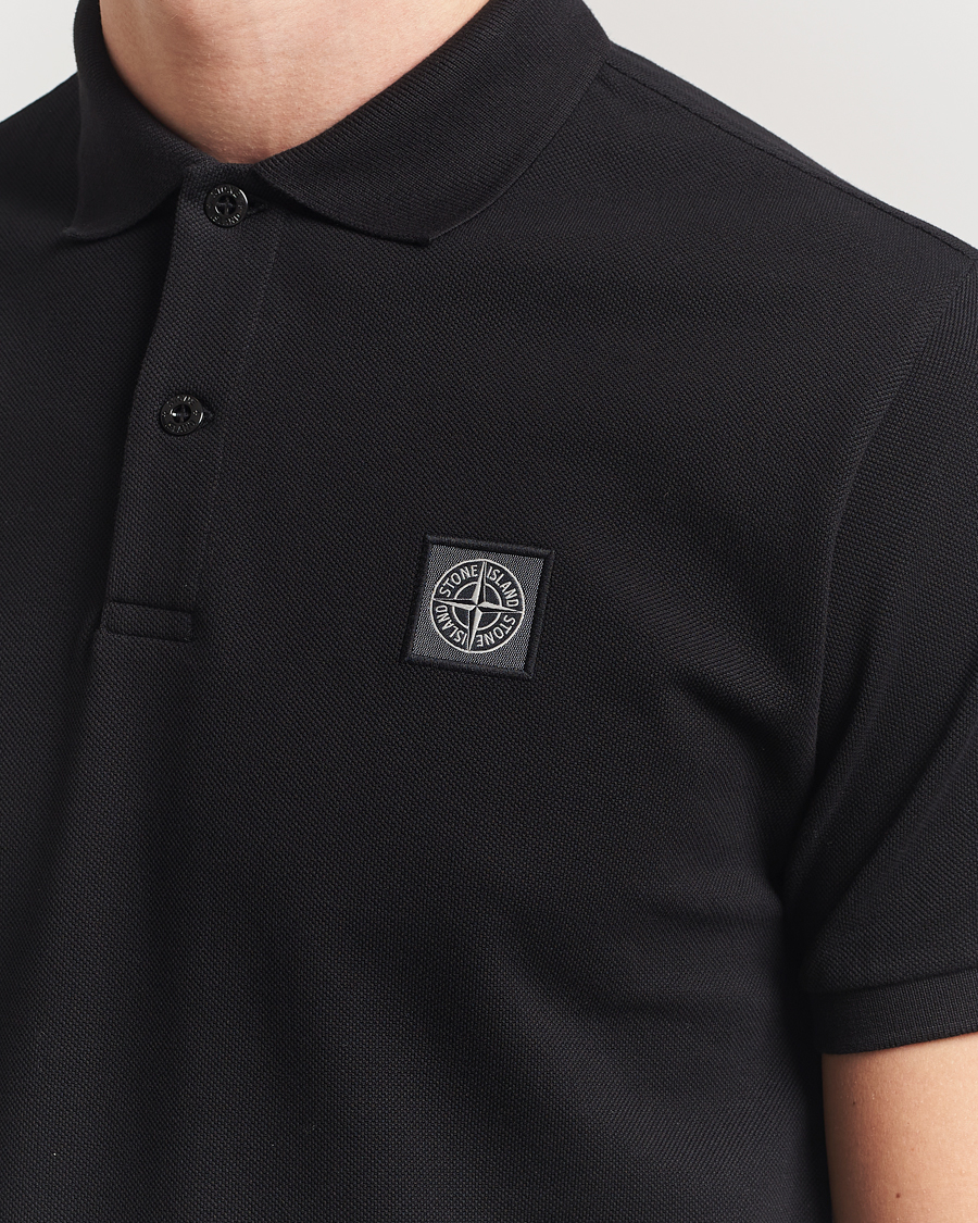 Herre | Pikéer | Stone Island | Organic Cotton Pique Polo Black