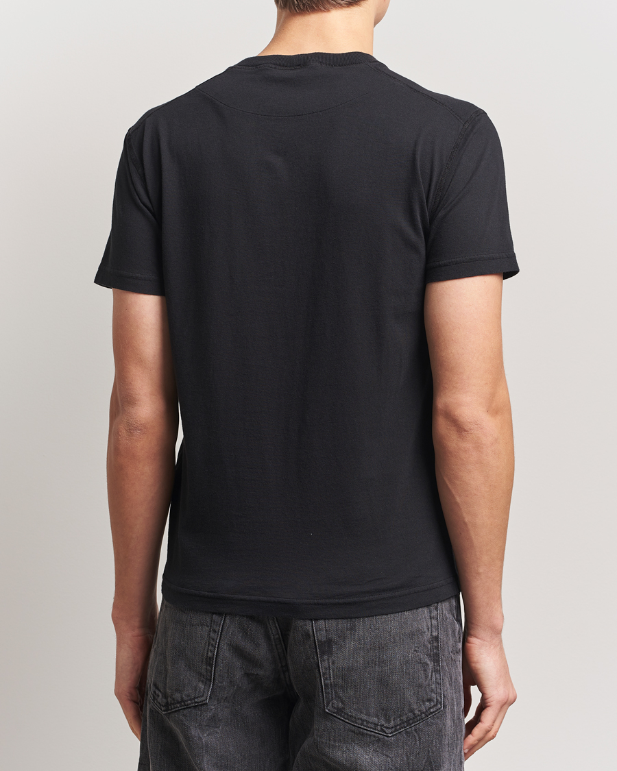 Herre | T-Shirts | Stone Island | Organic Cotton Fissato Effect T-Shirt Black