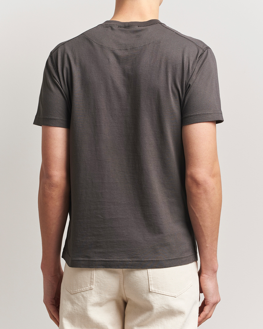Herre | T-Shirts | Stone Island | Organic Cotton Fissato Effect T-Shirt Charcoal