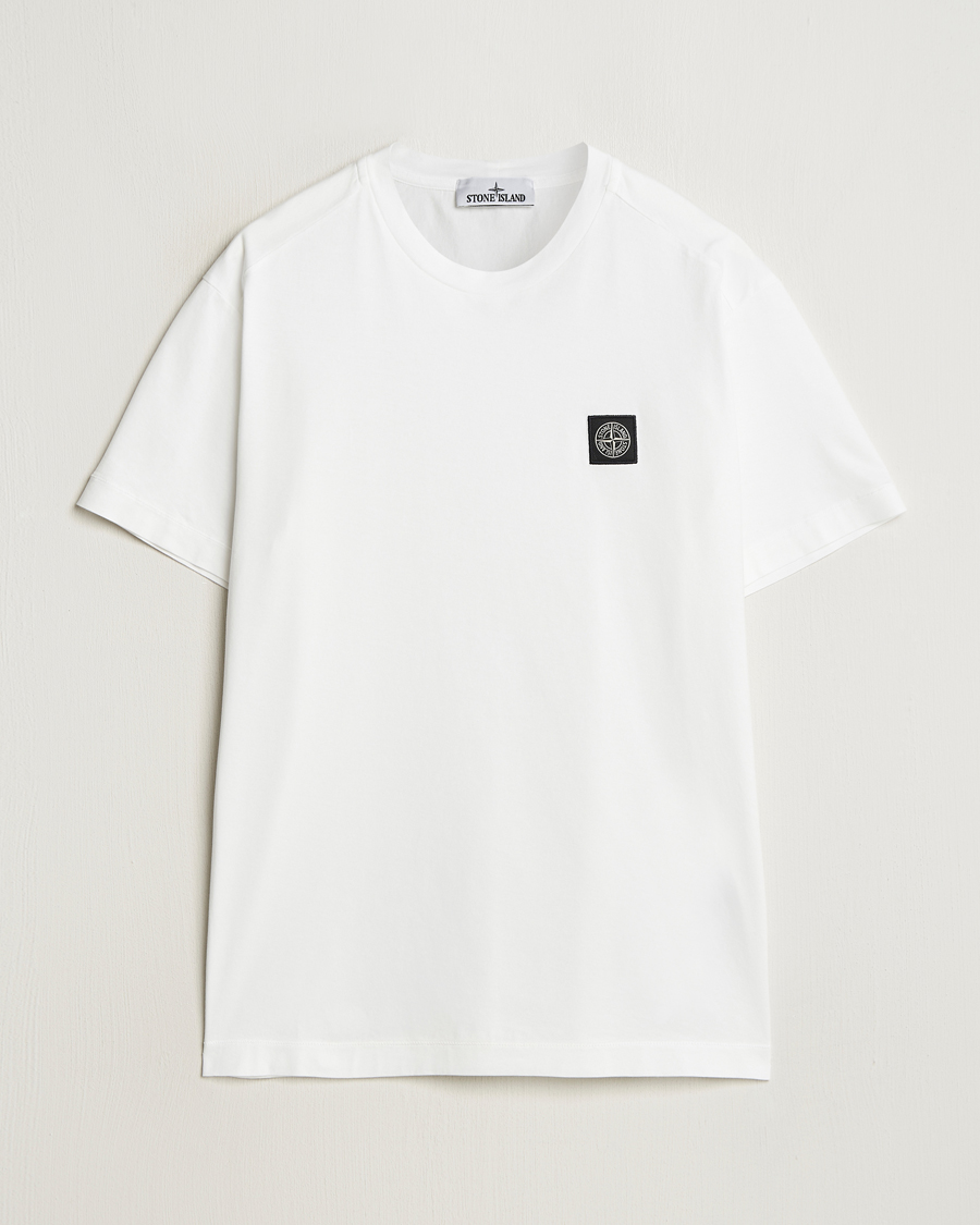 Herre | T-Shirts | Stone Island | Garment Dyed Cotton Jersey T-Shirt White