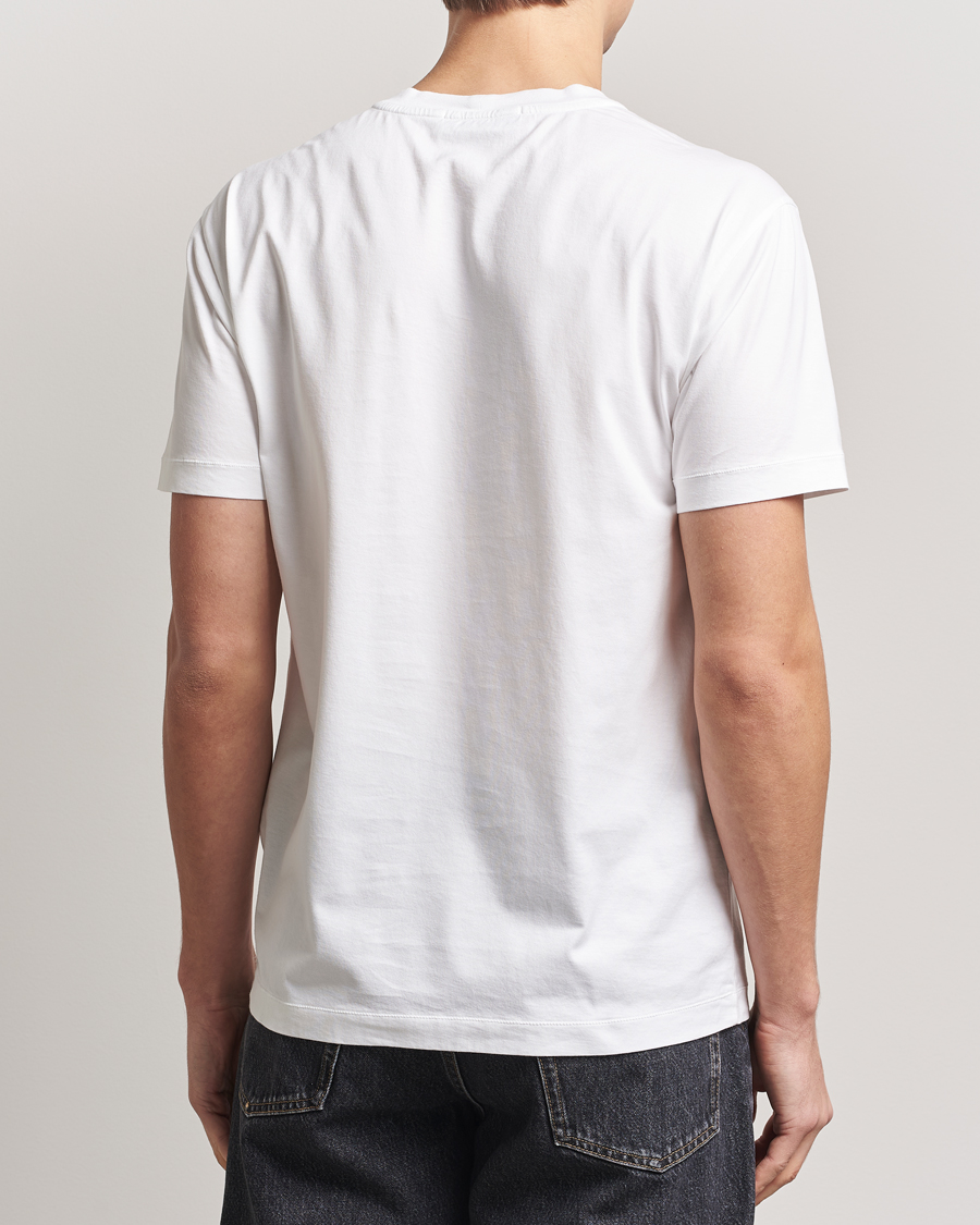 Herre | T-Shirts | Stone Island | Garment Dyed Cotton Jersey T-Shirt White