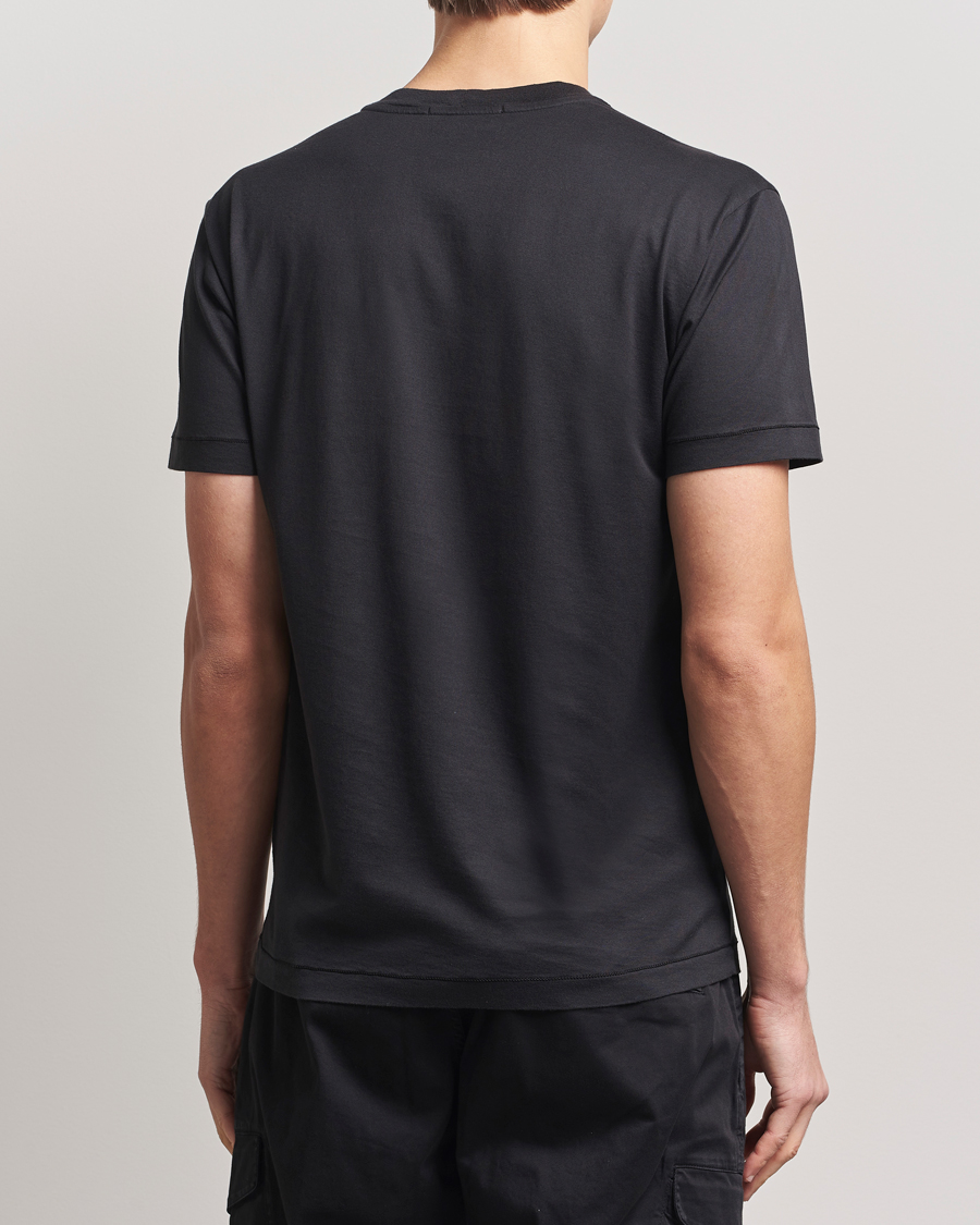 Herre | T-Shirts | Stone Island | Garment Dyed Cotton Jersey T-Shirt Black