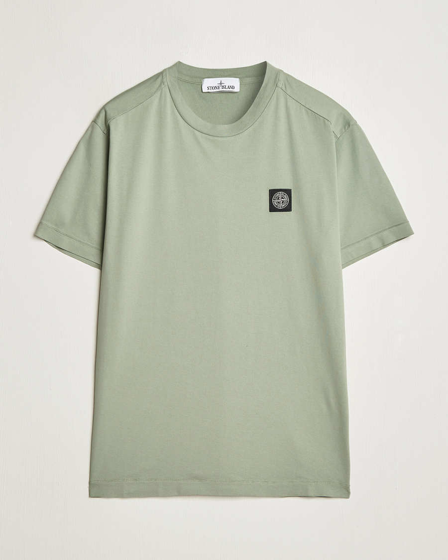 Herre | T-Shirts | Stone Island | Garment Dyed Cotton Jersey T-Shirt Sage