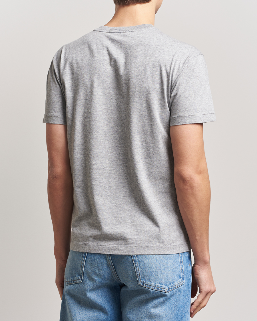 Herre | T-Shirts | Stone Island | Garment Dyed Cotton Jersey T-Shirt Melange Grey