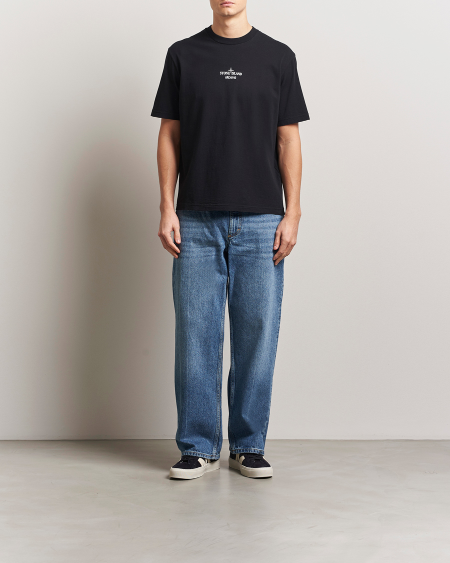 Herre | T-Shirts | Stone Island | Archivio Print T-Shirt Black