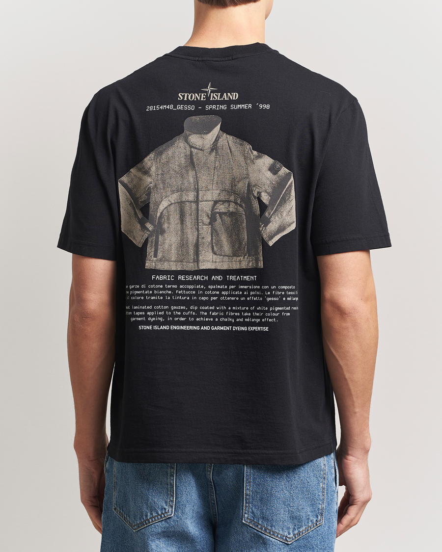 Herre | T-Shirts | Stone Island | Archivio Print T-Shirt Black