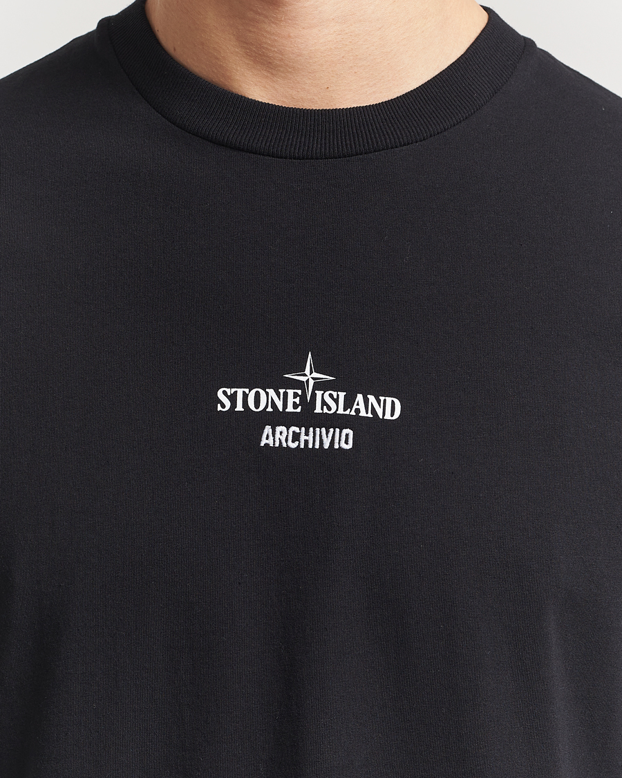 Herre | T-Shirts | Stone Island | Archivio Print T-Shirt Black