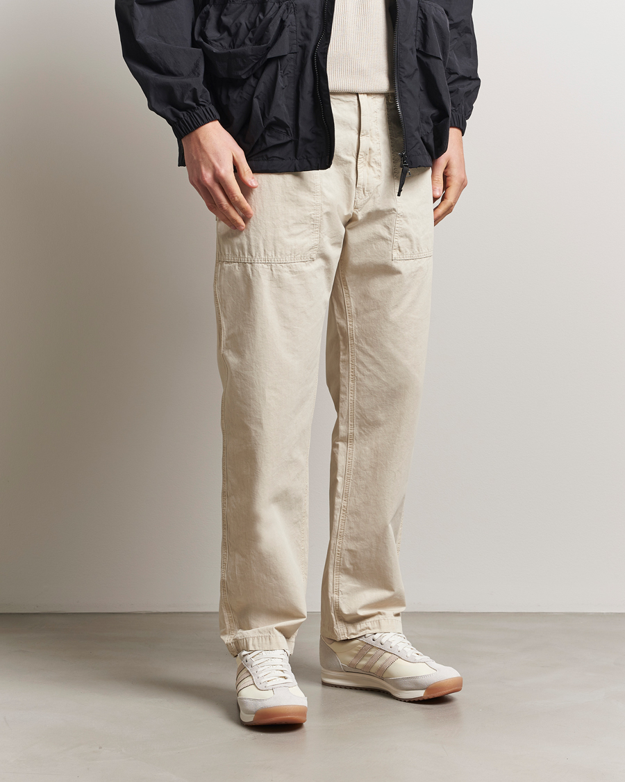 Herre | Bukser | Stone Island | Brushed Cotton Canvas Fatigue Pants Sand
