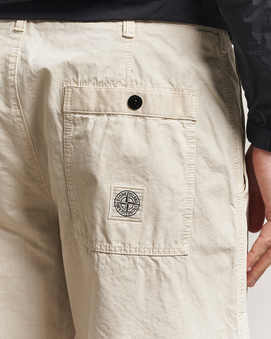 Herre | Bukser | Stone Island | Brushed Cotton Canvas Fatigue Pants Sand