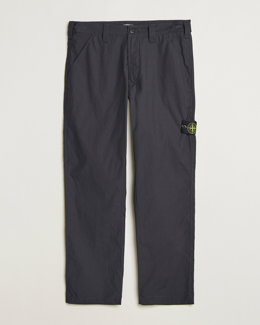 Herre | Bukser | Stone Island | Supima Cotton Canvas Pants Navy Blue