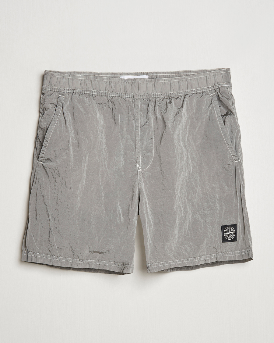 Herre | Badeshorts | Stone Island | Nylon Metal Econyl Swimshorts Pearl Grey
