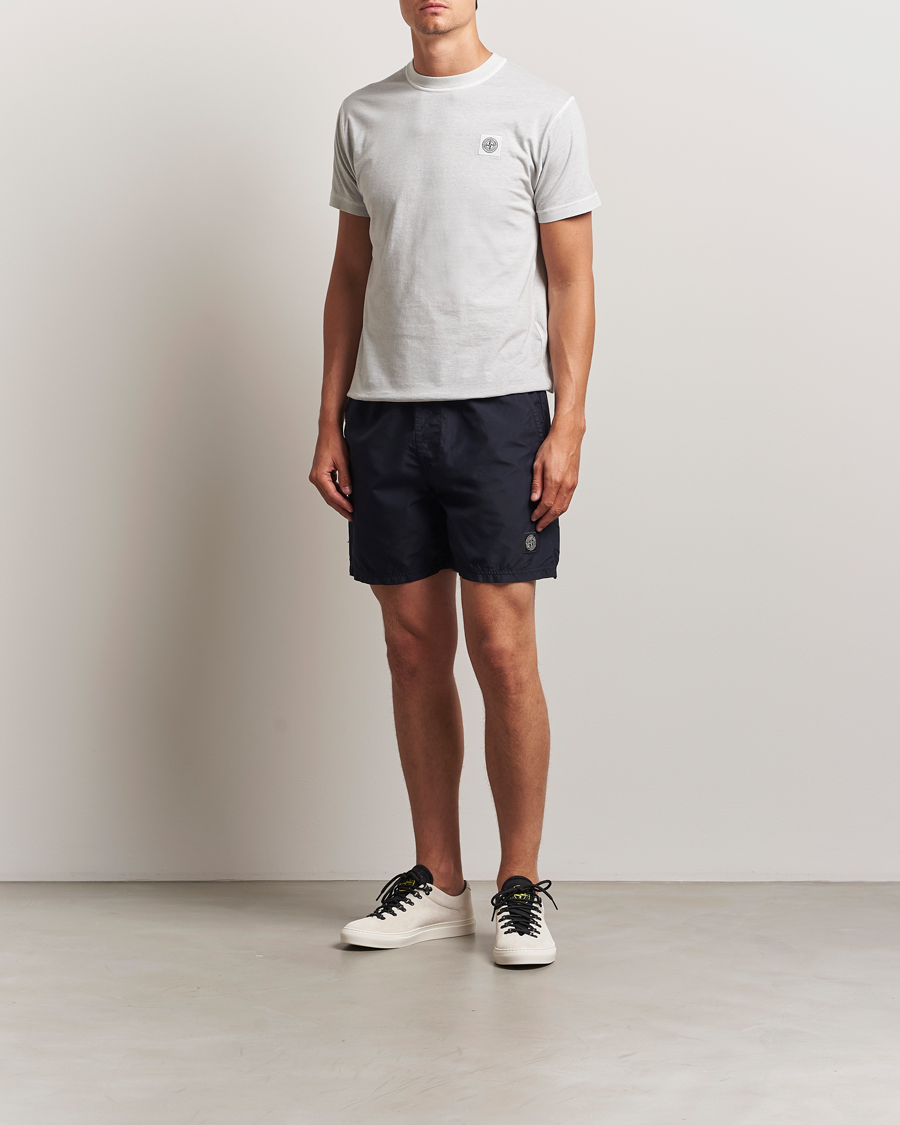 Herre | Badeshorts | Stone Island | Brushed Nylon Swimshorts Navy Blue
