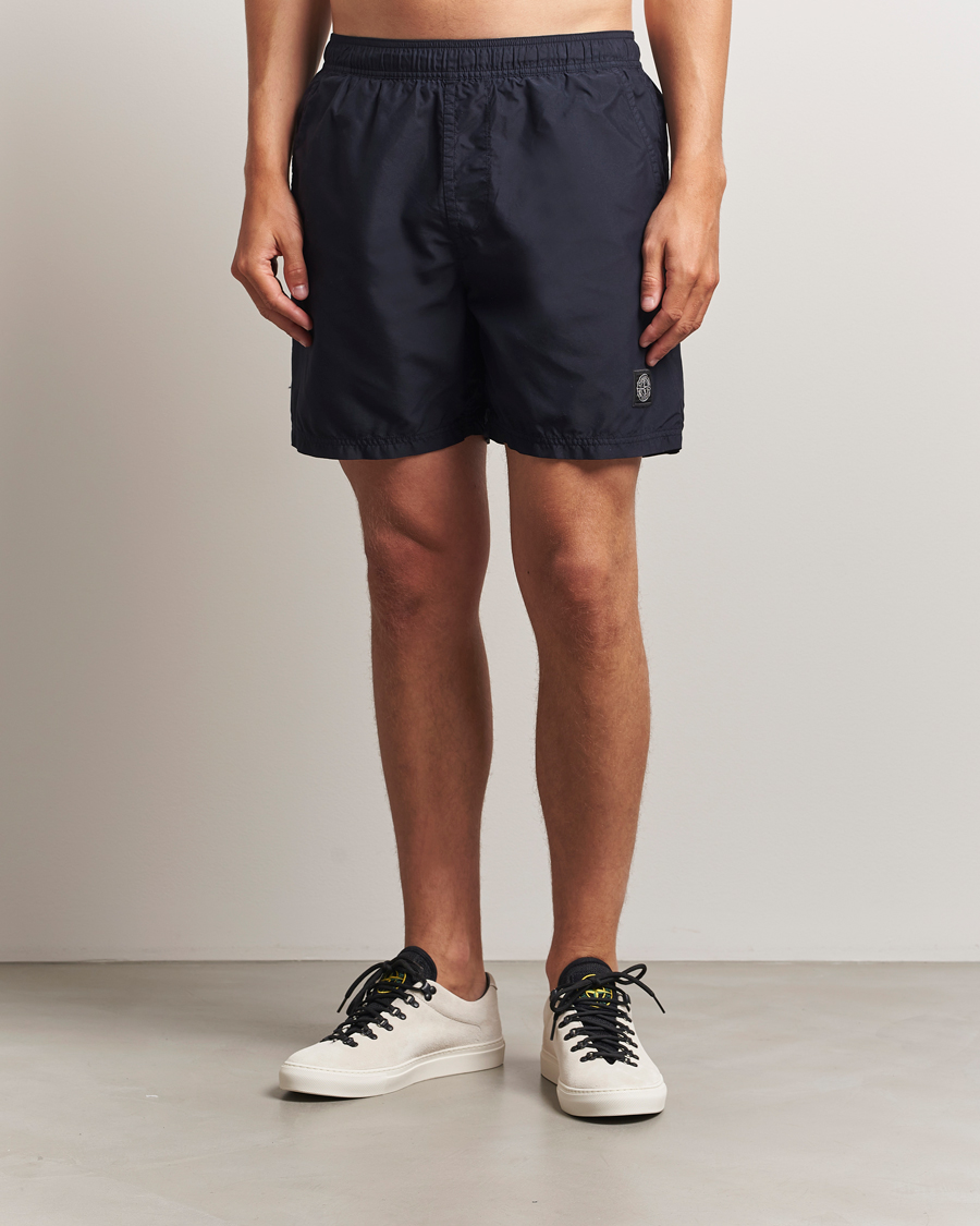 Herre | Badeshorts | Stone Island | Brushed Nylon Swimshorts Navy Blue
