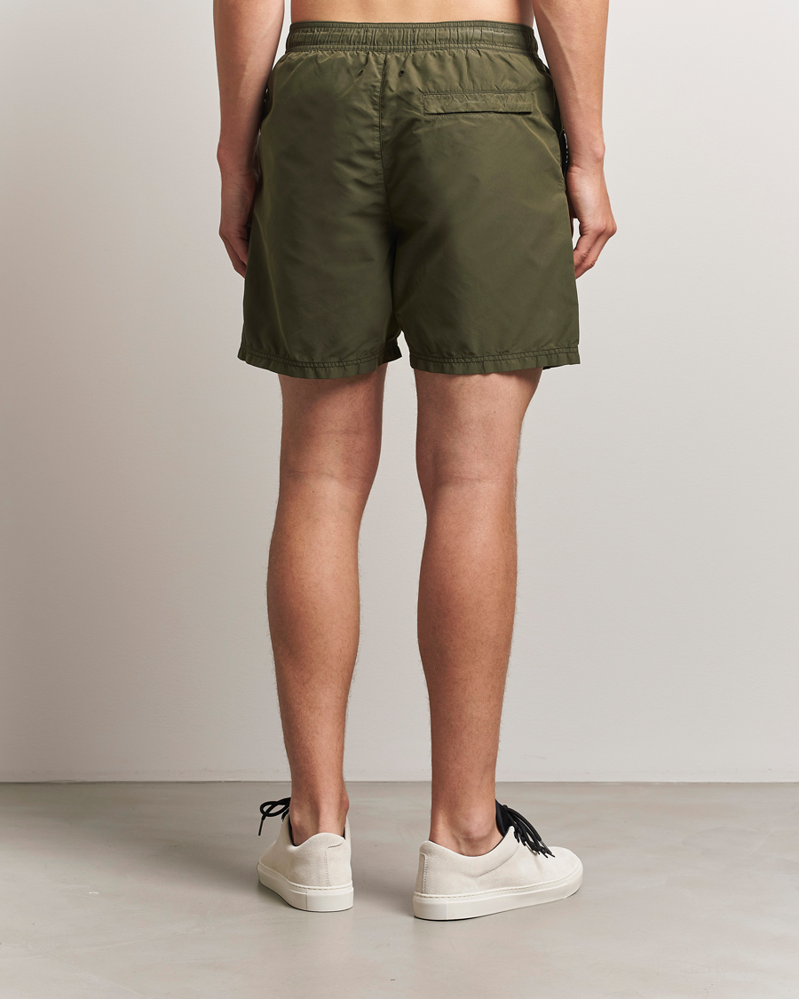 Herre | Badeshorts | Stone Island | Brushed Nylon Swimshorts Military Green