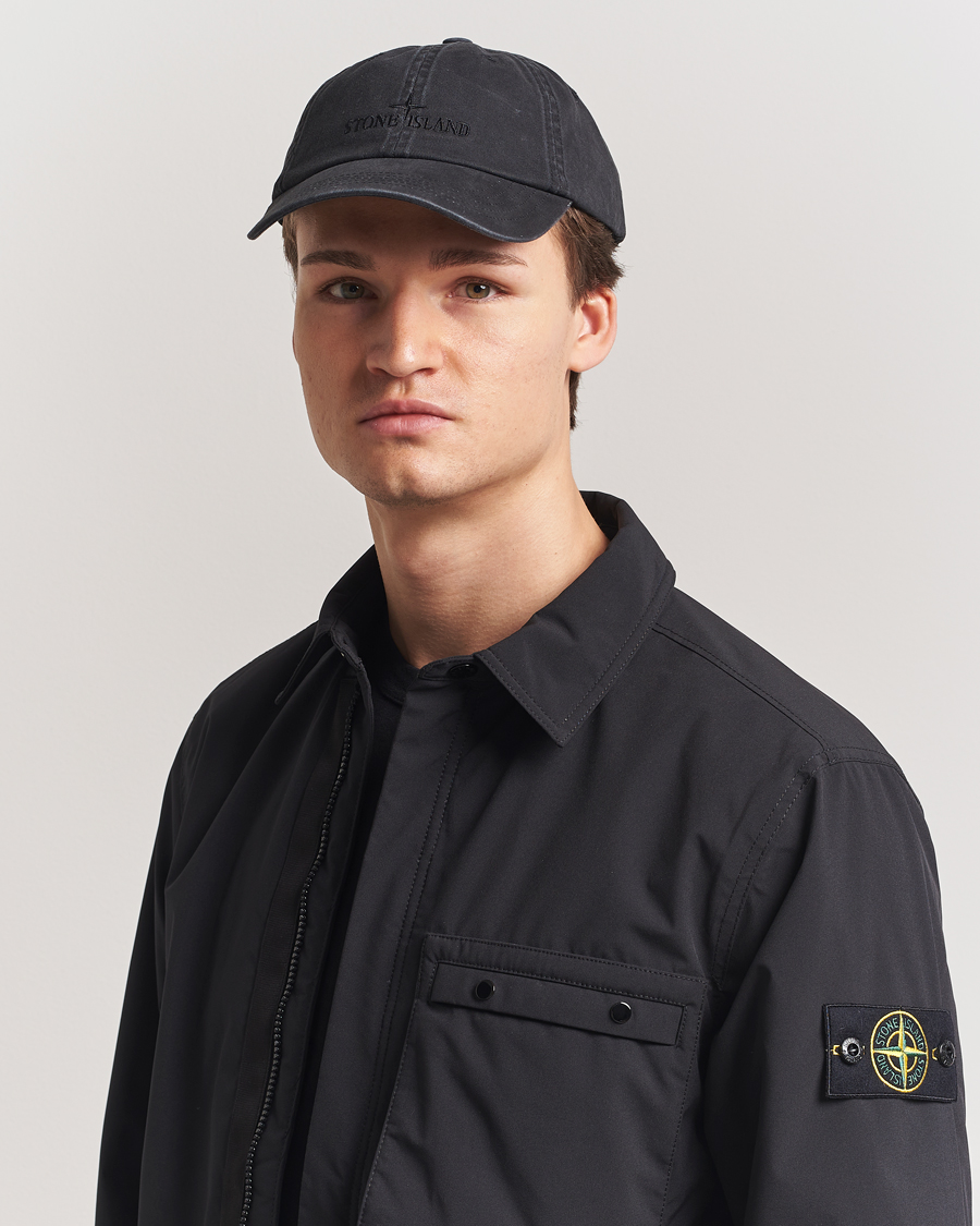 Herre | Hatter og capser | Stone Island | Stone IslandCotton Gabardine CapBlack