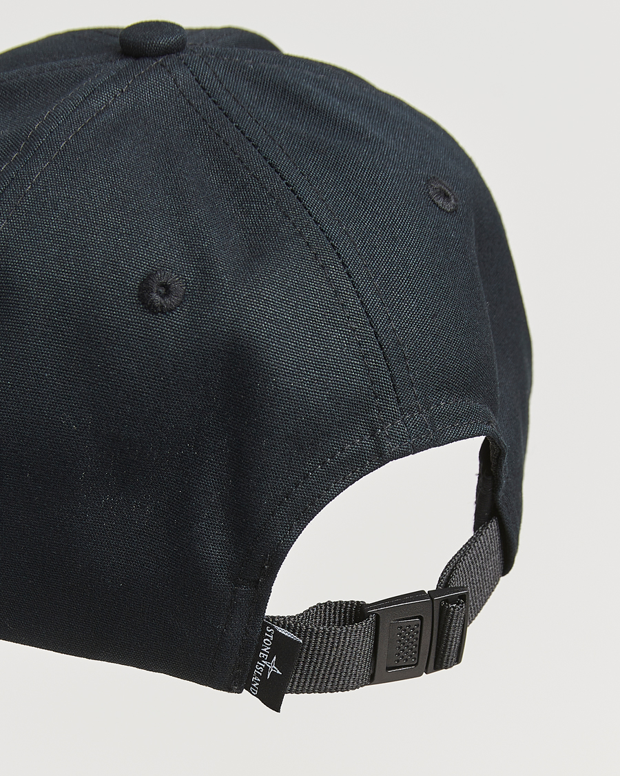 Herre | Stone Island Classic Cotton Cap Black | Stone Island | Classic Cotton Cap Black