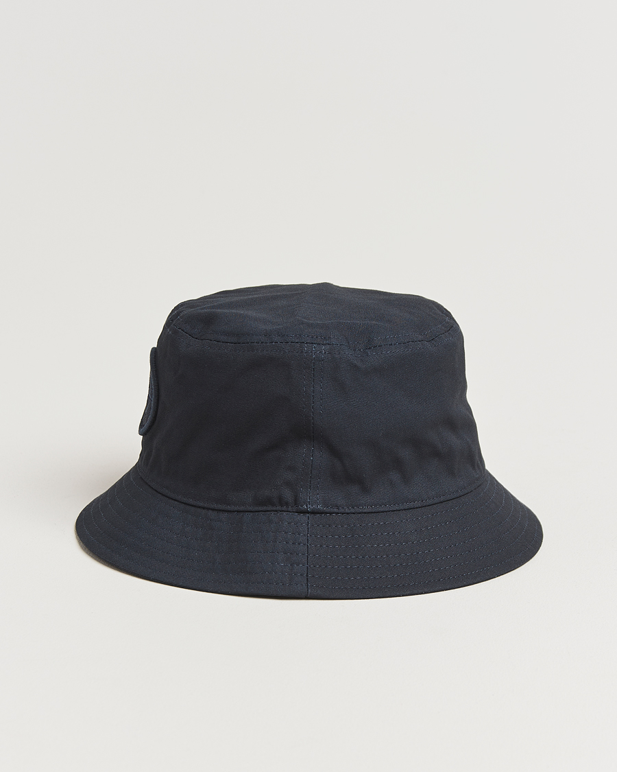 Herre | Stone Island Logo Bucket Hat Navy Blue | Stone Island | Logo Bucket Hat Navy Blue