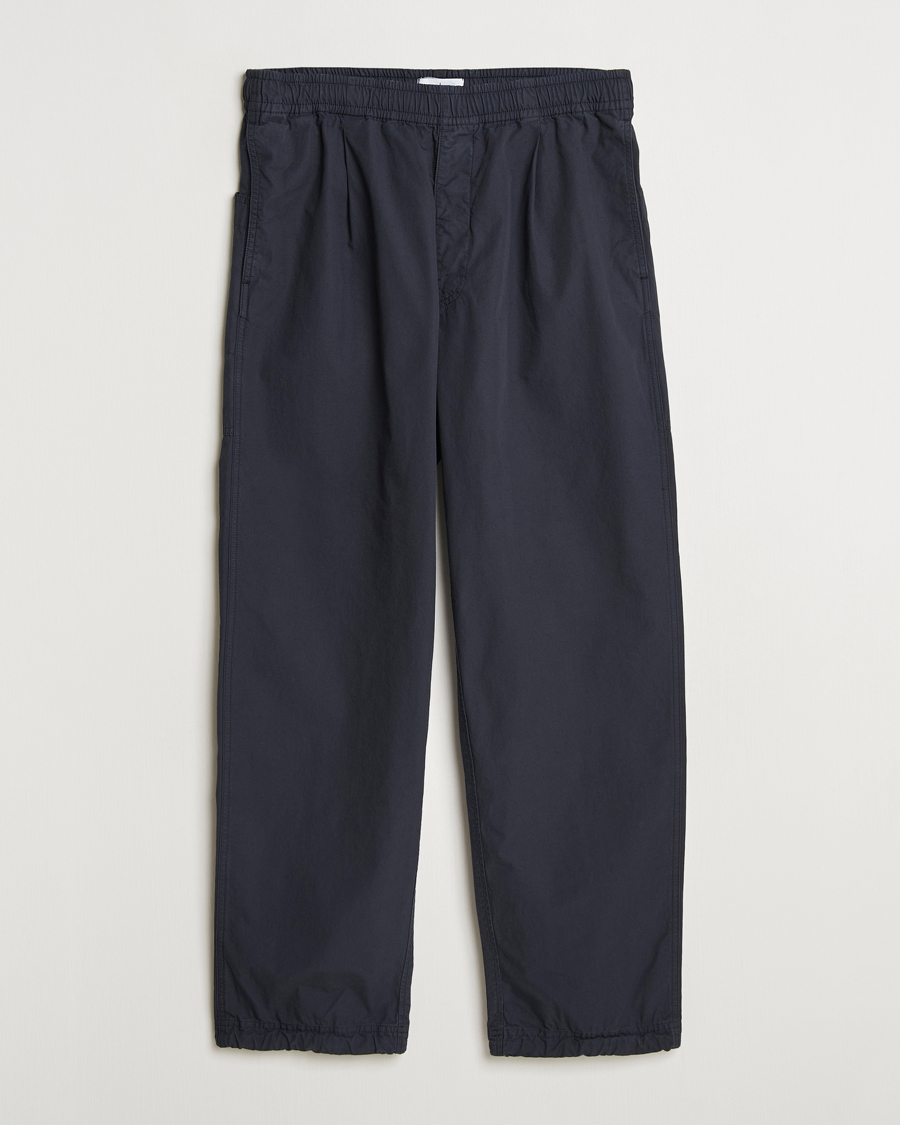 Herre | Bukser | Stone Island | Marina Organic Cotton Tela Pants Navy Blue