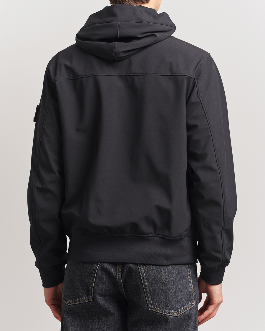 Herre | Jakker | Stone Island | Soft Shell Hooded Jacket Black