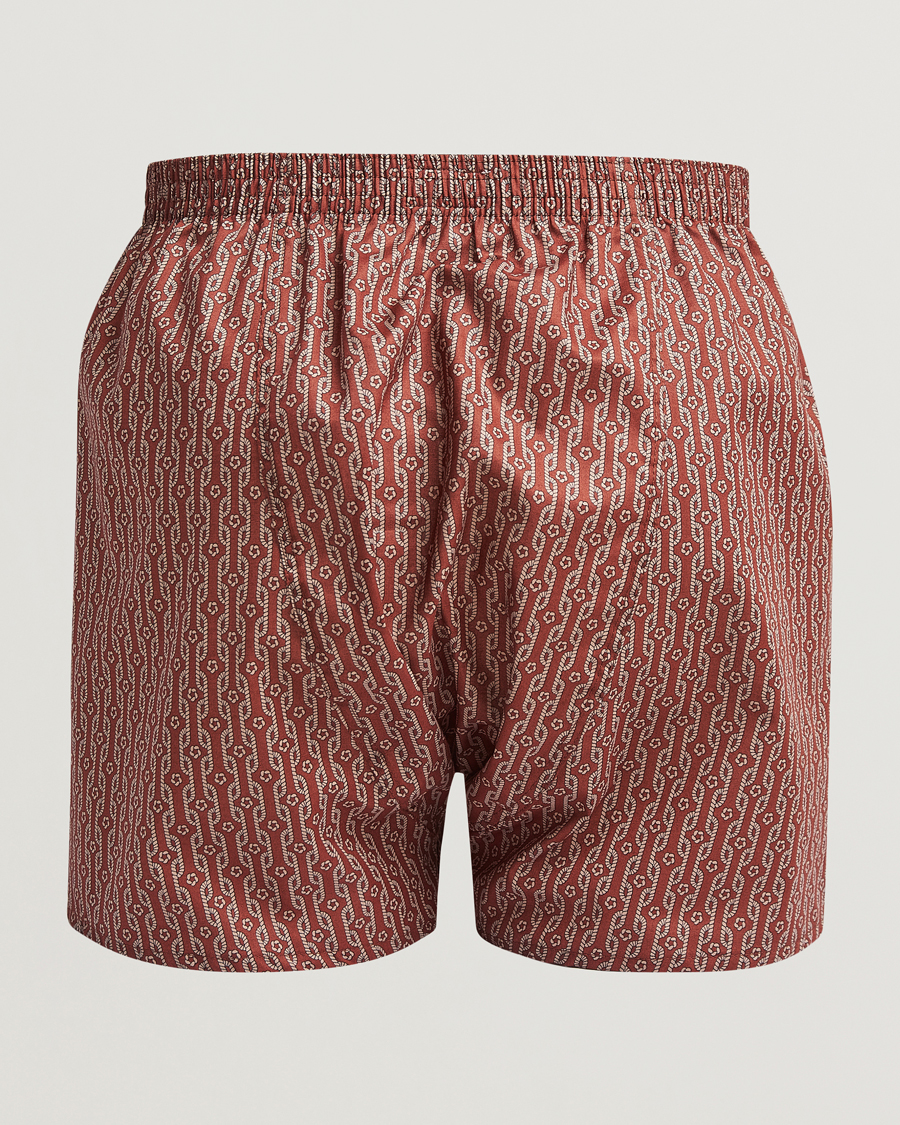Herre | Undertøy | Derek Rose | Classic Fit Woven Cotton Boxer Shorts Red