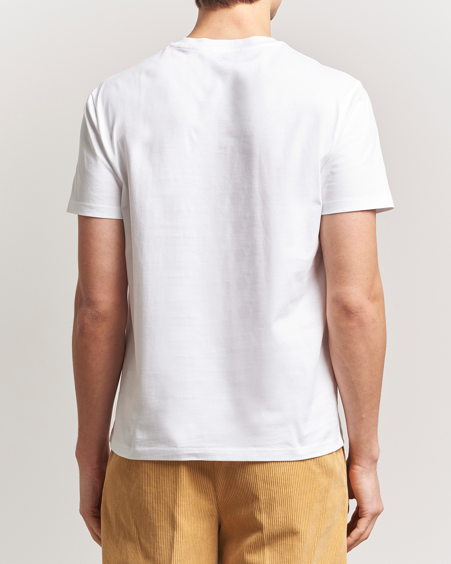 Herre | T-Shirts | AMI | Tonal Heart Logo T-Shirt White