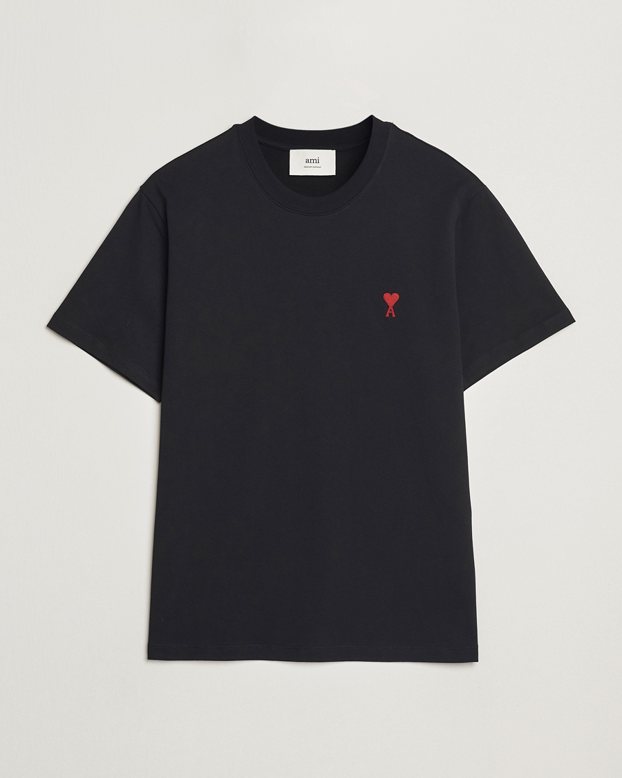 Herre | T-Shirts | AMI | Heart Logo T-Shirt Black