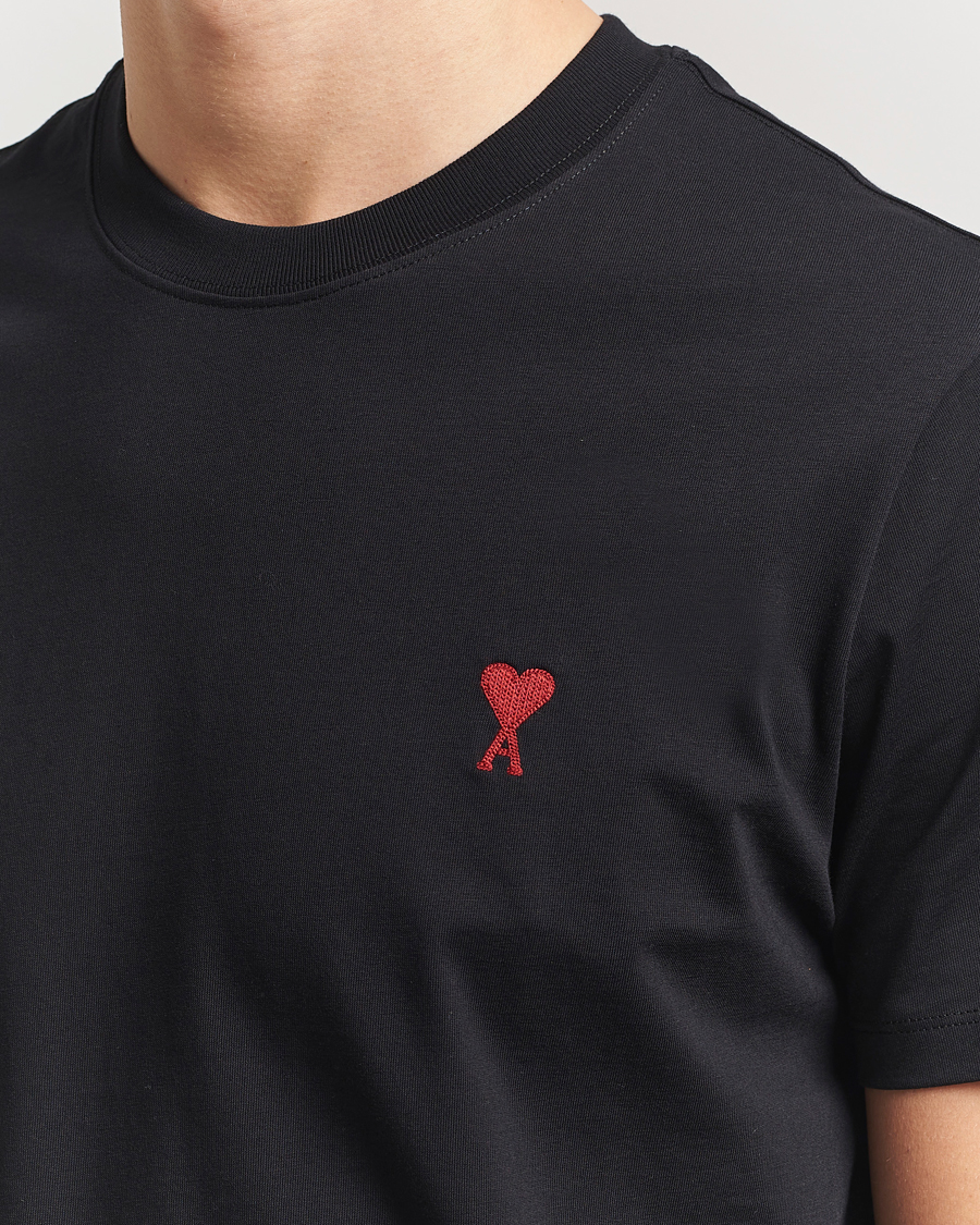 Herre | T-Shirts | AMI | Heart Logo T-Shirt Black