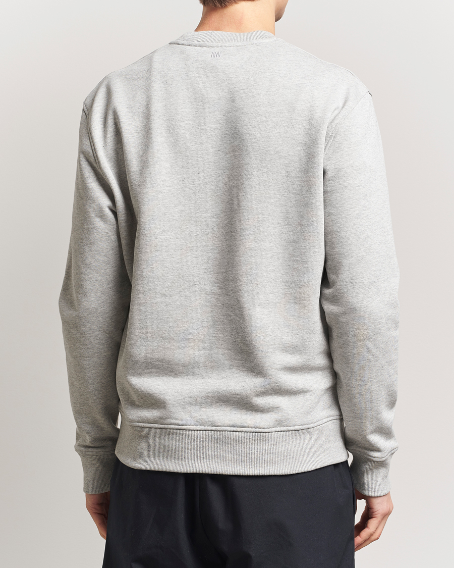 Herre | Gensere | AMI | Heart Logo Sweatshirt Heather Ash Grey
