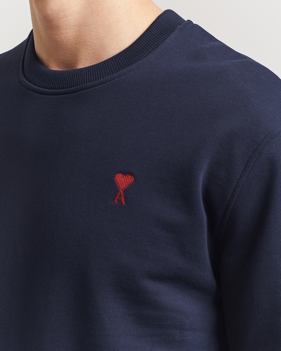 Herre | Gensere | AMI | Heart Logo Sweatshirt Night Blue