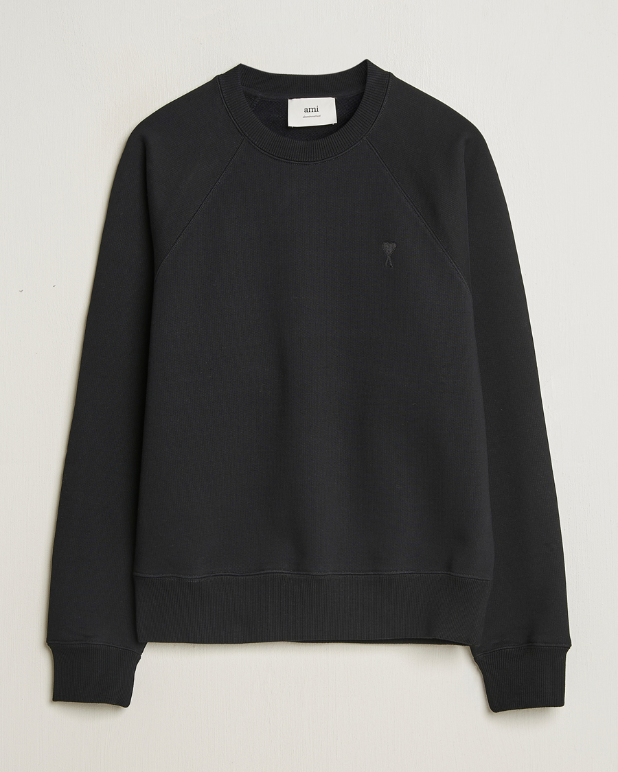 Herre | Gensere | AMI | Tonal Heart Logo Sweatshirt Black