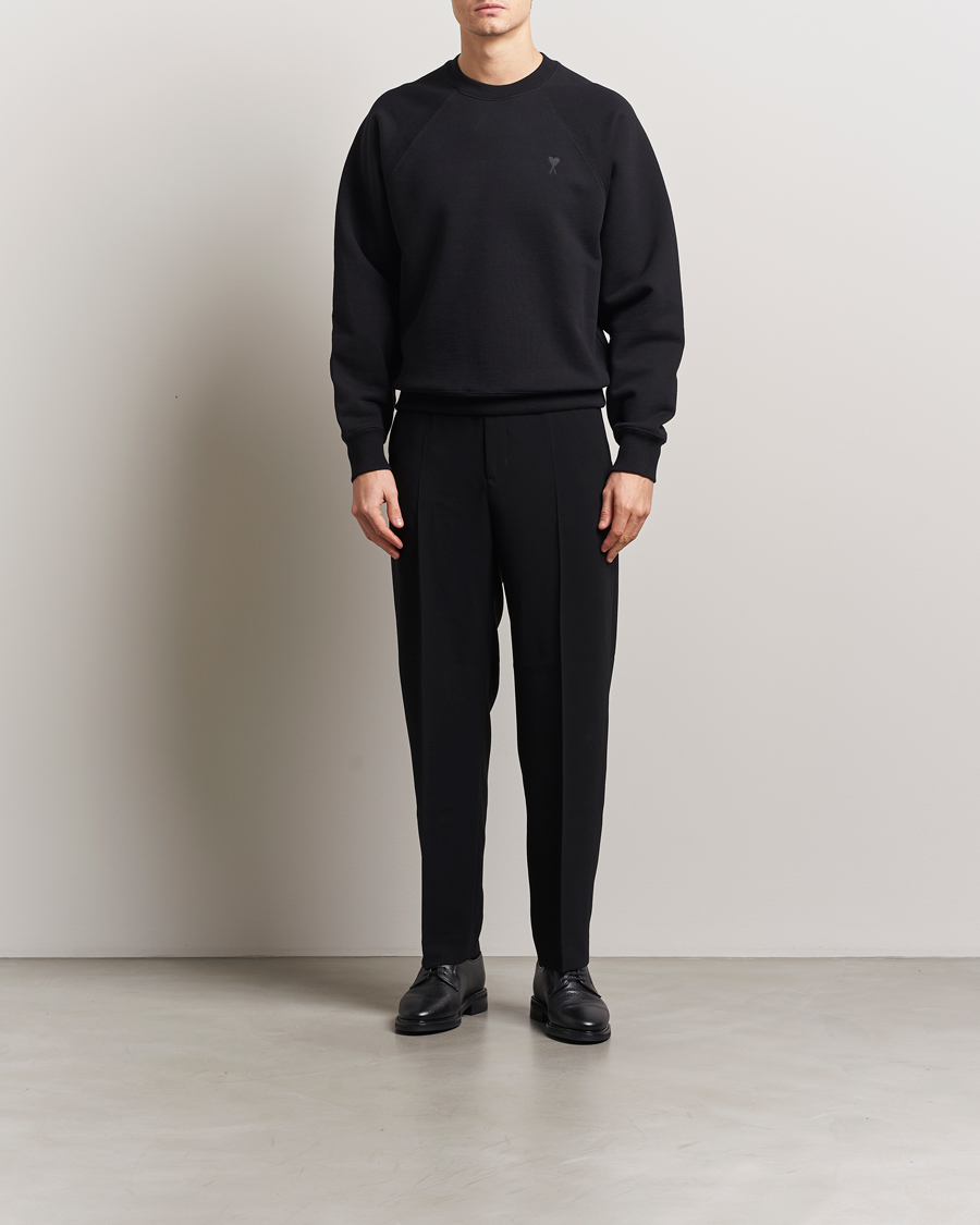 Herre | Gensere | AMI | Tonal Heart Logo Sweatshirt Black