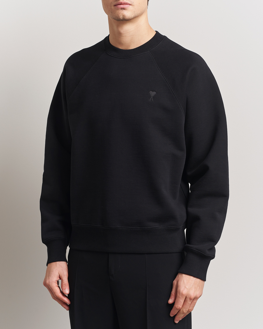 Herre | Gensere | AMI | Tonal Heart Logo Sweatshirt Black