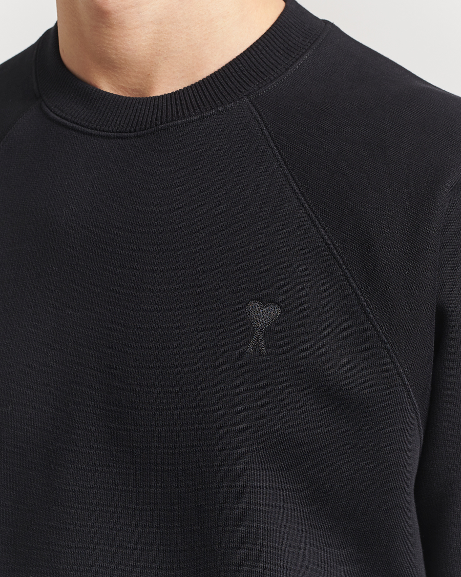 Herre | Gensere | AMI | Tonal Heart Logo Sweatshirt Black