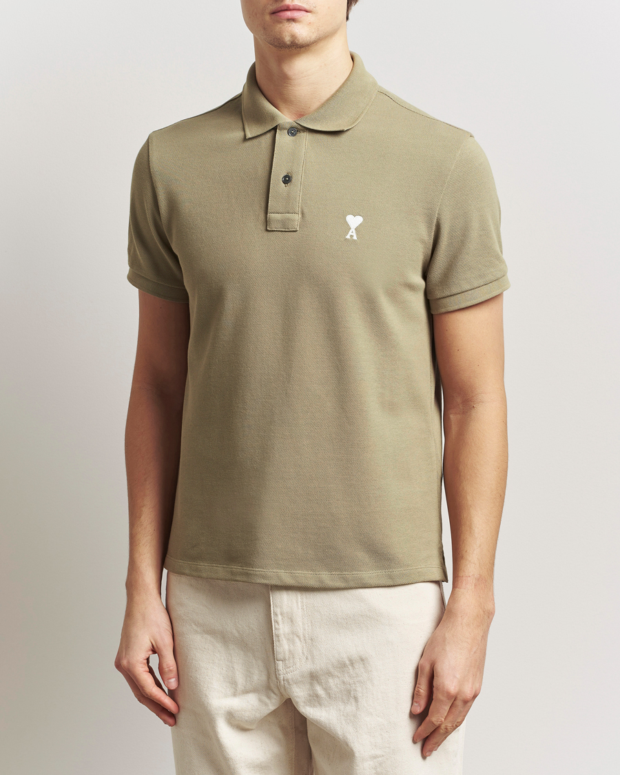 Herre | Pikéer | AMI | Off White Heart Logo Polo Beige