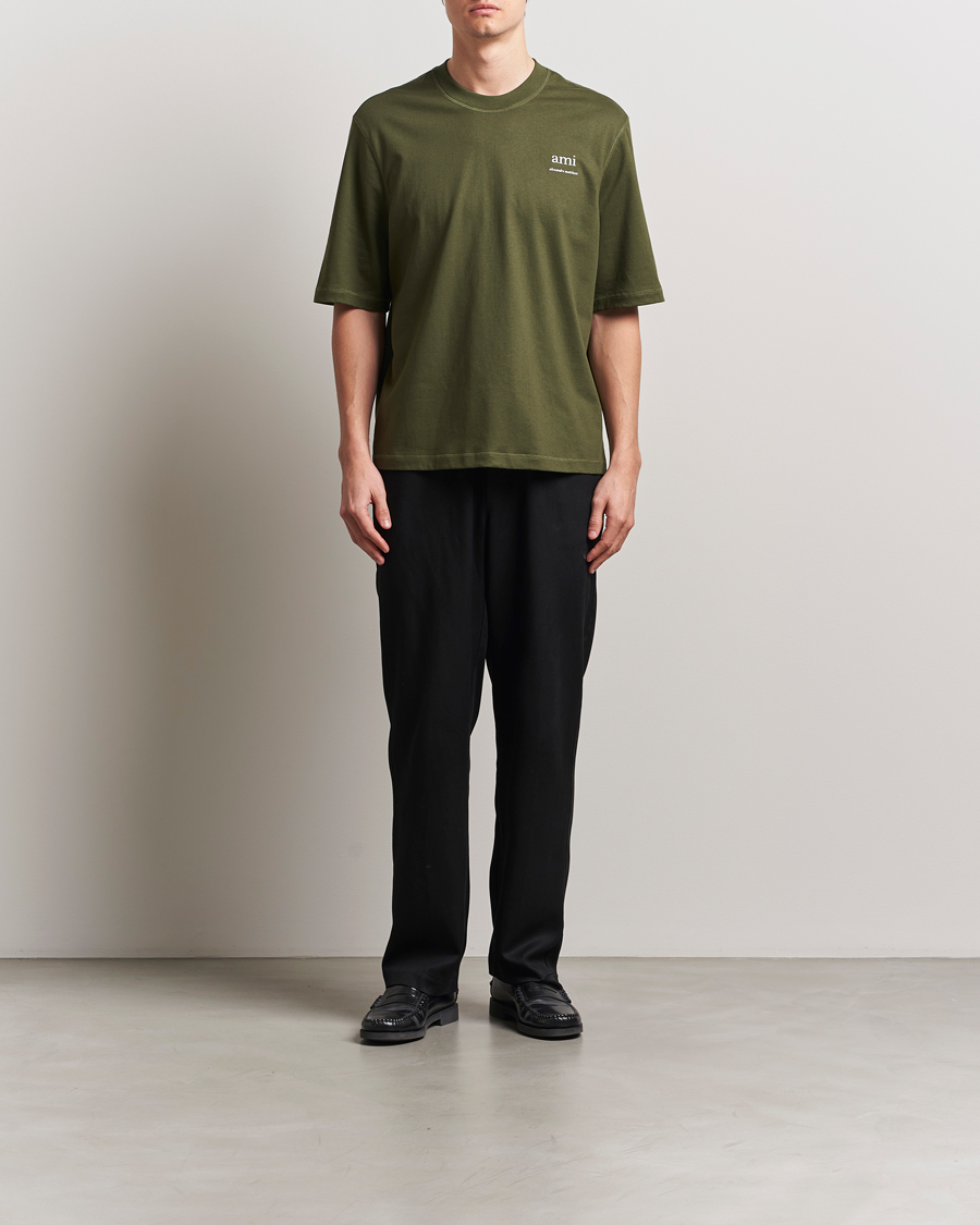 Herre | T-Shirts | AMI | Logo T-Shirt Loden