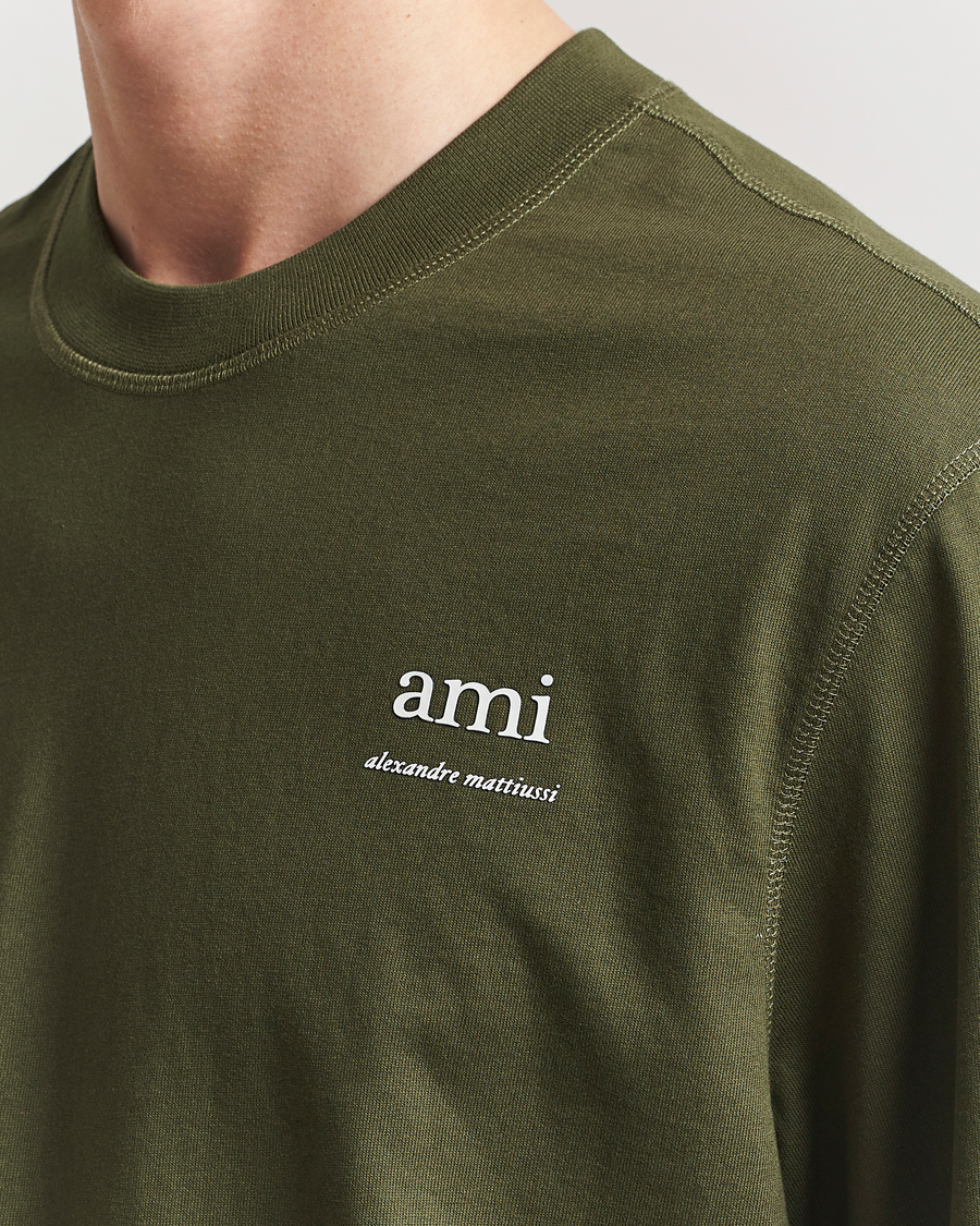 Herre | T-Shirts | AMI | Logo T-Shirt Loden